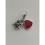 Mickey-minnie kalp charm
