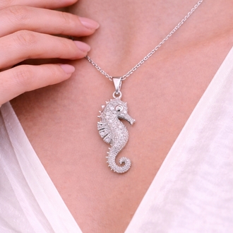 Ocean Pearl Denizatı Silver Kolye