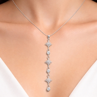 Çelik Y Kolye Silver 45cm