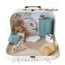 Minidom Travel Dollhouse Kids Room, Çantalı Taşınabilir Bebek Evi Çocuk Odası (Pembe)