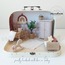 Minidom Travel Dollhouse Nursery Room Mocha, Çantalı Taşınabilir Bebek Evi Bebek Odası