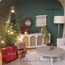 Minidom Travel Dollhouse New Year Consept, Çantalı Taşınabilir Bebek Evi Yeni Yıl Salon Konsepti