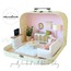 Minidom Travel Dollhouse Living Room Consept, Çantalı Taşınabilir Bebek Evi Oturma Odası Konsepti