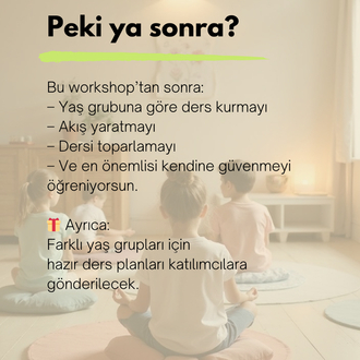 WORKSHOP Eğitmenler için Ders hazırlama ve yenilenme workshop