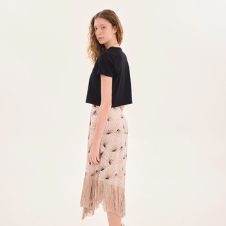 MİA Crop T-shirt / Siyah