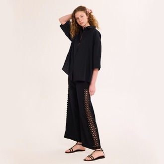 AYDA Dantelli Pantolon / Siyah