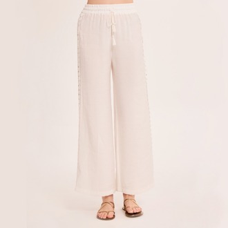 AYDA Dantelli Pantolon / Ekru