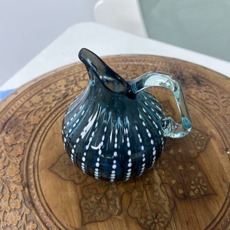 Mavi Cam yağdanlık sürahi (k boy)