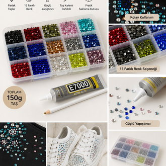 Bedazzling Kit 15 Renk Taşlama Seti