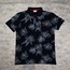 Polo Yaka Çiçek Desenli T-Shirt