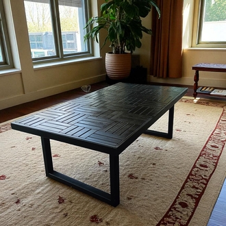 120 X 60 siyah sehpa