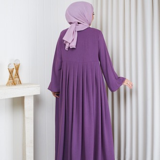 AYROBİN ELBİSE (LİLA)