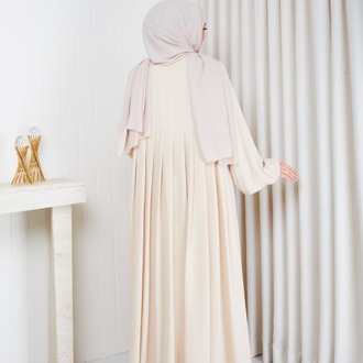 AYROBİN ELBİSE (BEJ)