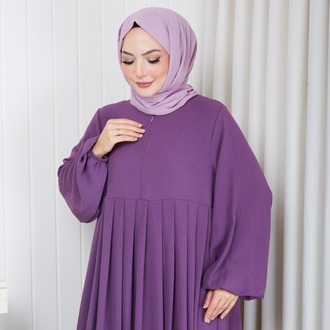 AYROBİN ELBİSE (LİLA)