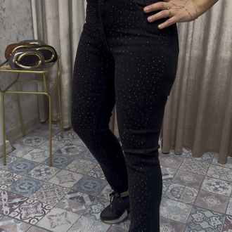 Taşlı Boyfit Kot Pantolon