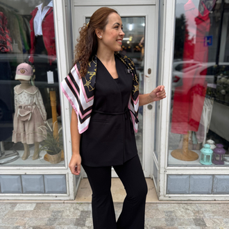 Desenli fular 