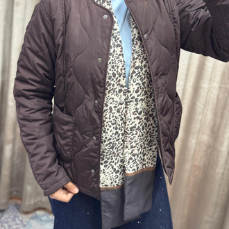Şal aksesuarlı bomber ceket