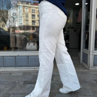 Baklava püsküllü tasarım jean