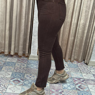 Paçası kesik boy fit pantolon