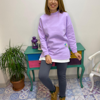 Yanı yırtmaçlı sweatshirt 