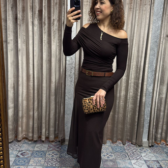 Omuzları dekolteli body