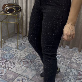 Taşlı Boyfit Kot Pantolon