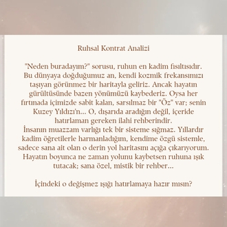 Ruhsal Kontrat Analizi 