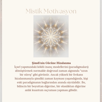 Şimdiki Zaman Kayması & Frekans Hizalanma Seansı