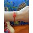 Murano Cam Boncuklu Kalp Bileklik