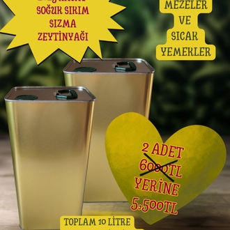 2 adet 2025 hasat soğuk sıkım sızma zeytinyağı
