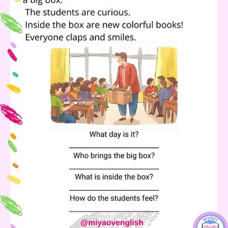 31 Günlük Konuşma Okuma Yazma Kartları - PDF  miyaovenglish
