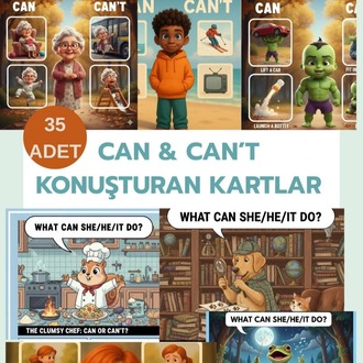 CAN & CAN'T KONUŞTURAN KARTLAR - PDF - miyaovenglish