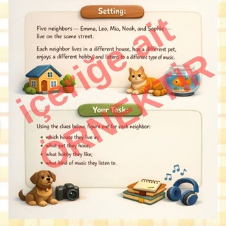 İngilizce Dedektif Oyunları - 2 ADET - MANTIK VE GİZEM OYUNU - PDF -  