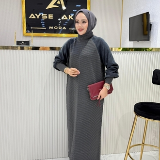 Ayşe Akay merserize elbise