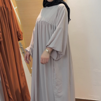 AÇELYA ELBİSE / FERACE BEJ RENGİ