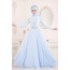 Bebek Mavisi Boncuk Detaylı Abiye Elbise | 8373531
