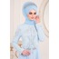 Bebek Mavisi Boncuk Detaylı Abiye Elbise | 8373531