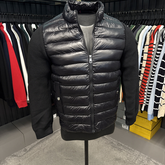 Outlet ürünü İthal Kaz Tüyü Moncler Mont(4760-Siyah)
