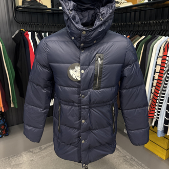 Outlet ürünü İthal Moncler Kaz Tüyü  Şişme Mont (80285-Lacivert)