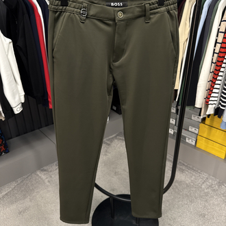 Boss Kışlık Kırışmayan Kumaş Jogger Pantolon (1284-Haki)