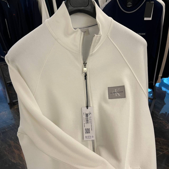 OUTLET ÜRÜNÜ Calvin Klein Uzun Fermuarlı Sweat (2509-Beyaz)