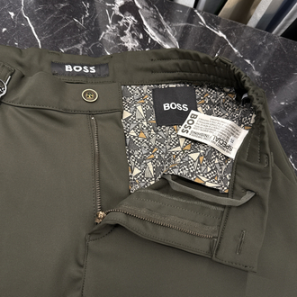 Boss Kışlık Kırışmayan Kumaş Jogger Pantolon (1284-Haki)