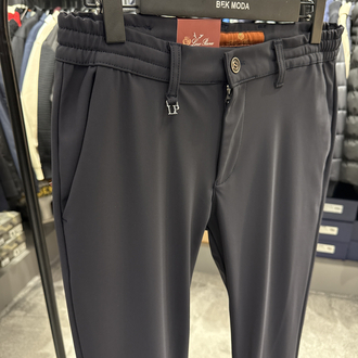 (1247-Koyu Lacivert) Lora Pıana Kışlık Kırışmayan Kumaş Jogger Pantolon i