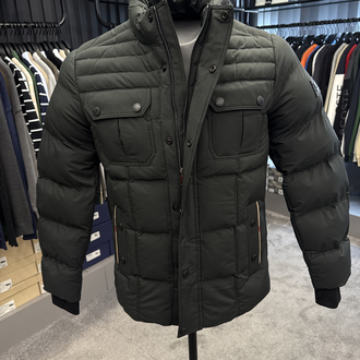 Outlet ürünü İthal Burberry Kaz Tüyü Şişme Mont (4373-Haki)