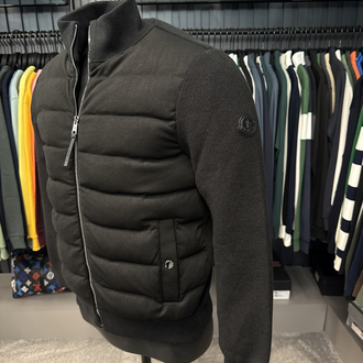 OUTLET ÜRÜNÜ İthal Moncler Kaz Tüyü Triko Mont (4767-Siyah)