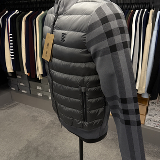 İthal Burberry Örme Mont 4745 (GREY)
