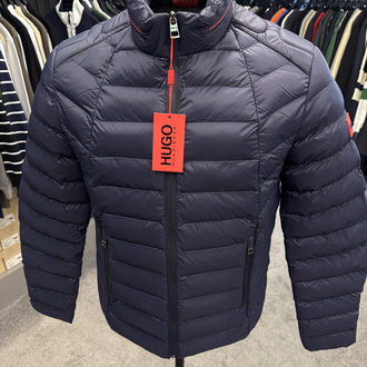 OUTLET ÜRÜNÜ Hugo Kaz Tüylü Şişme Mont (4555-Lacivert)