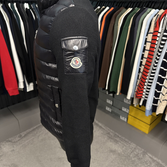 Outlet ürünü İthal Kaz Tüyü Moncler Mont(4760-Siyah)