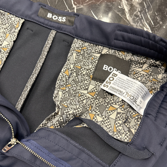 Boss Kışlık Kırışmayan Kumaş Jogger Pantolon (1286-Lacivert)