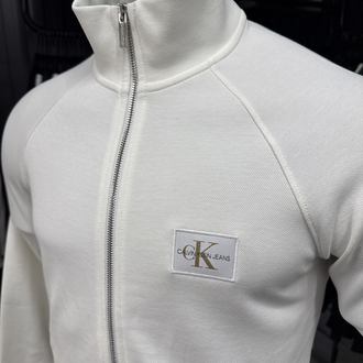 OUTLET ÜRÜNÜ Calvin Klein Uzun Fermuarlı Sweat (2509-Beyaz)